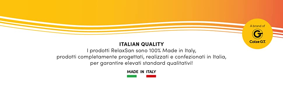 100 % MADE IN ITALY entworfen und hergestellt in Italien mit den besten Technologien und Materialien